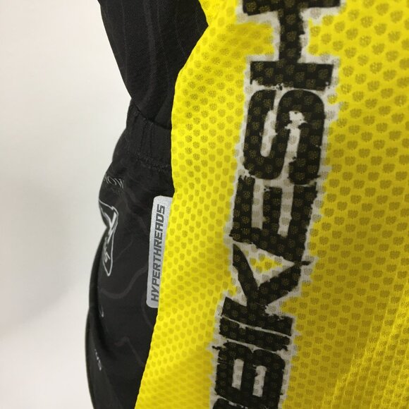 NWT HYPER THREADS Continental Sports Fit Stretch Black Multicolor Bicycle Jersey - Picture 10 of 16